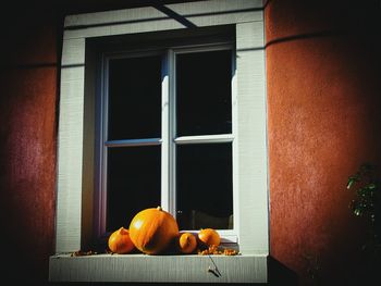 Squashes on window sill