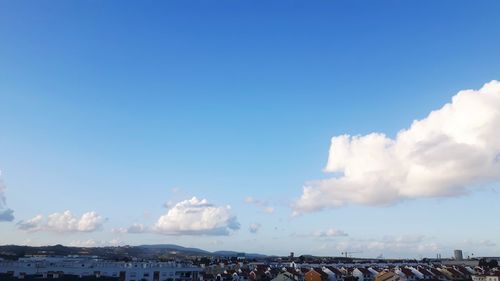 Panoramic shot of townscape against sky