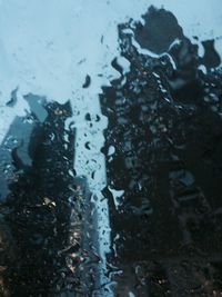 Close-up of wet snow