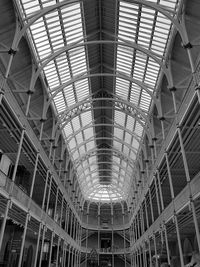 Low angle view of building ceiling