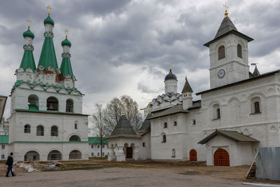 View of building against cloudy sky