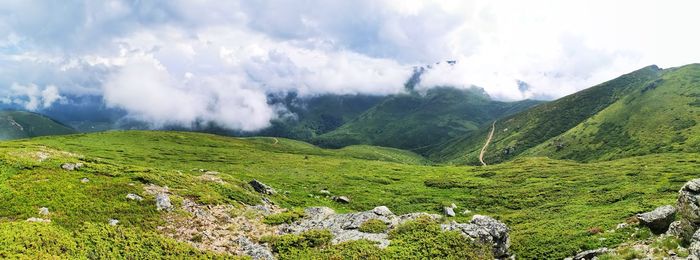 Panoramic view of landscape against sky