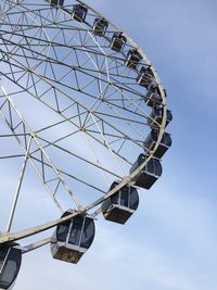 Low angle view of ferris wheel against sky