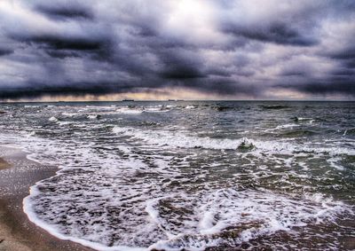 Close-up of sea against sky