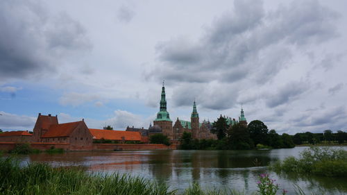 Reflection of built structures in water