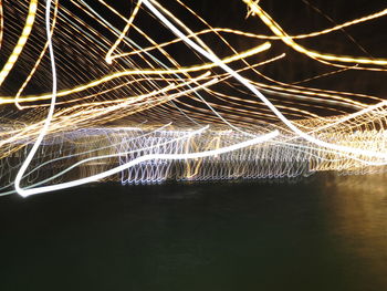 Light trails at night