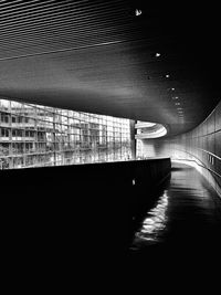Narrow walkway along canal