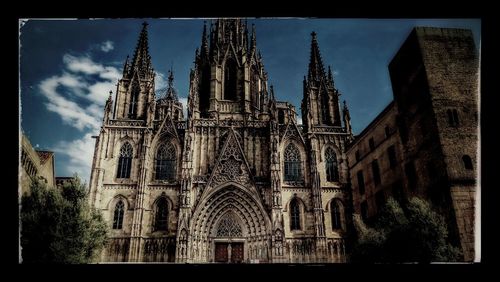 Low angle view of a church