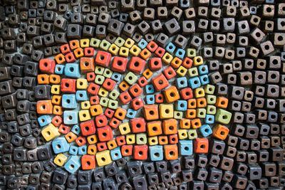 Full frame shot of multi colored text