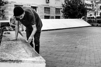 Man working on street