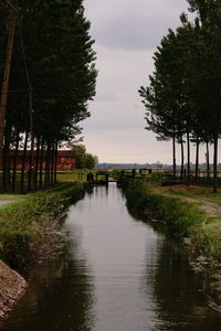 Scenic view of river against sky