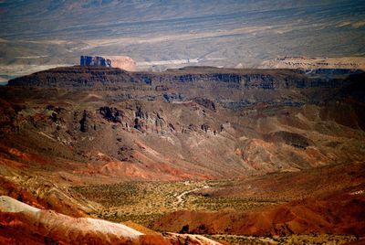 High angle view of a desert