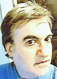 Close-up portrait of man