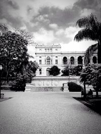 Built structure with trees in background