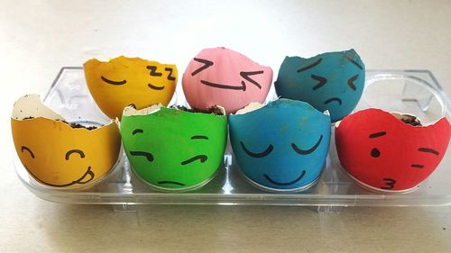 Close-up of multi colored face