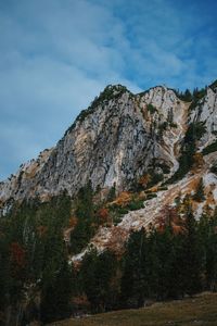 Scenic view of rocky mountains against sky