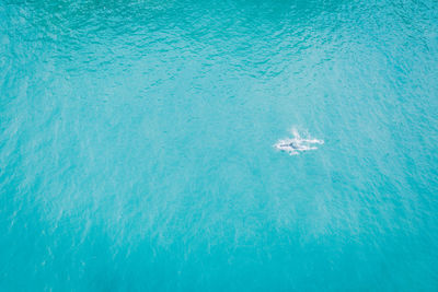 High angle view of sea