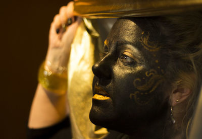 Close-up of statue of buddha