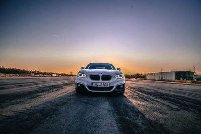 Car on road during winter