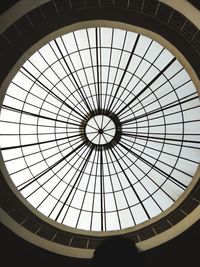 Low angle view of skylight