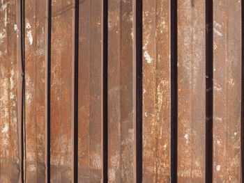 Full frame shot of wooden wall