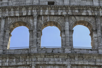 Low angle view of historical building