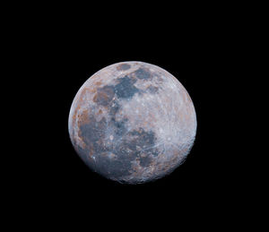 Close-up of moon against sky at night