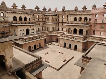 Low angle view of historical building, india