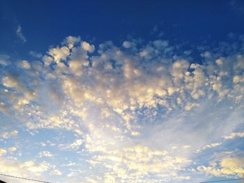 Low angle view of clouds in sky