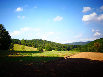 Scenic view of landscape against sky