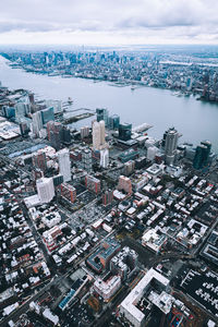Close-up of cityscape against sky