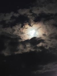 Low angle view of clouds in sky