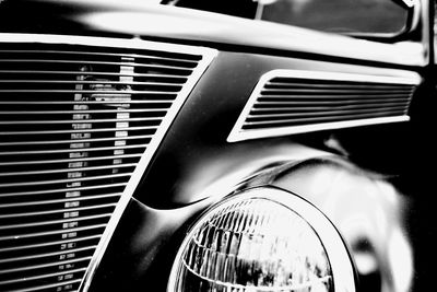 Close-up of vintage car