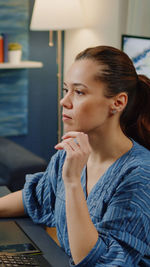 Young woman using mobile phone