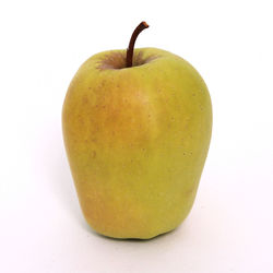 Close-up of apple against white background