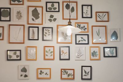 Full frame shot of decoration hanging on wall
