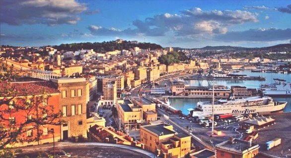 architecture, building exterior, built structure, sky, city, high angle view, cityscape, residential district, cloud - sky, residential structure, water, residential building, crowded, town, townscape, nautical vessel, cloud, house, mountain, river