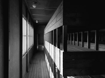 Empty corridor of building