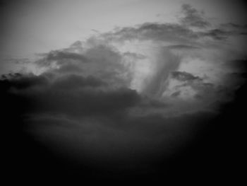 Low angle view of storm clouds in sky