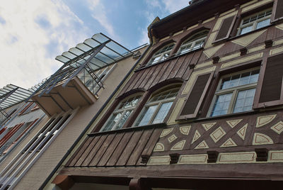 Low angle view of building against sky