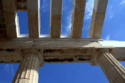 Low angle view of historical building