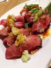 Close-up of salad in plate