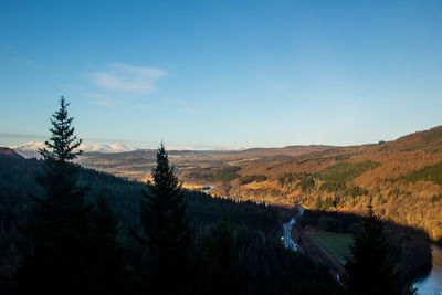 A9 scotland from the hills