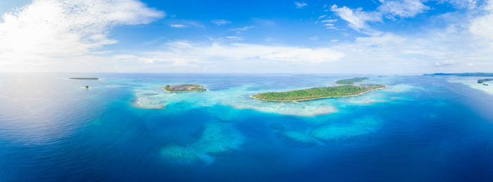 Panoramic view of sea against sky