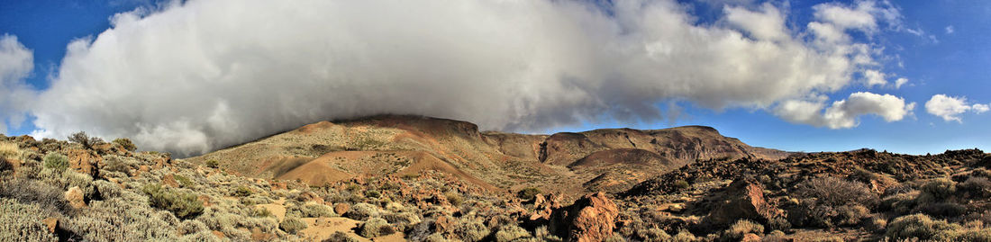 Panoramic view of landscape against sky