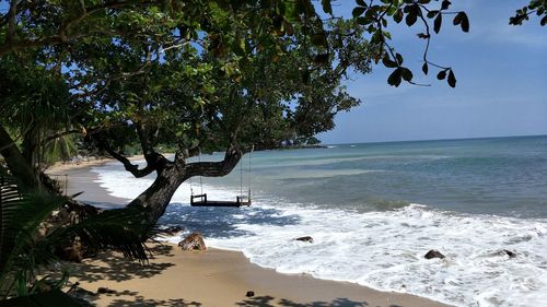 Scenic view of sea against sky