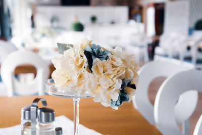 Close-up of food on table