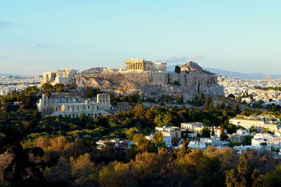 Scenic view of acropolis