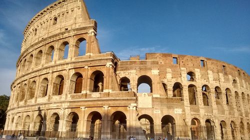 View of historical building against blue sky