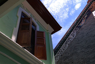 Low angle view of building against sky